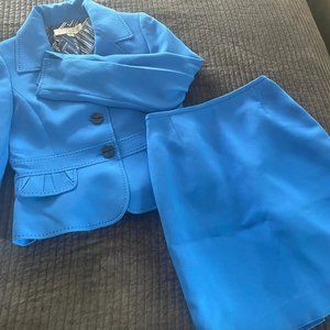 Tahari | Blue w/ Black Buttons + Stitching